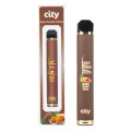 Ciudad 1600 bocanadas de cigarrillo desechable Vapor de dispositivo de cigarrillo