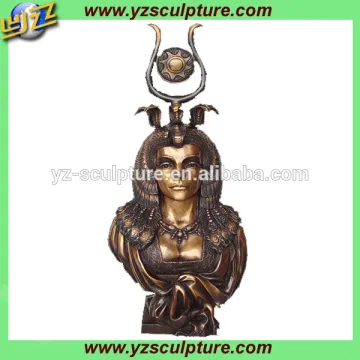 metal antique head bust statue for decoration