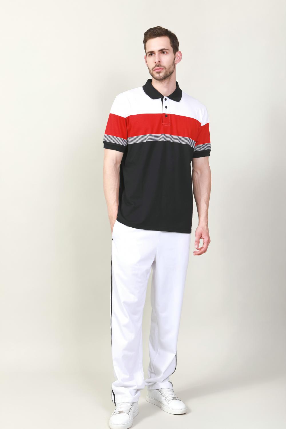 Men's yarn dye polo golfer