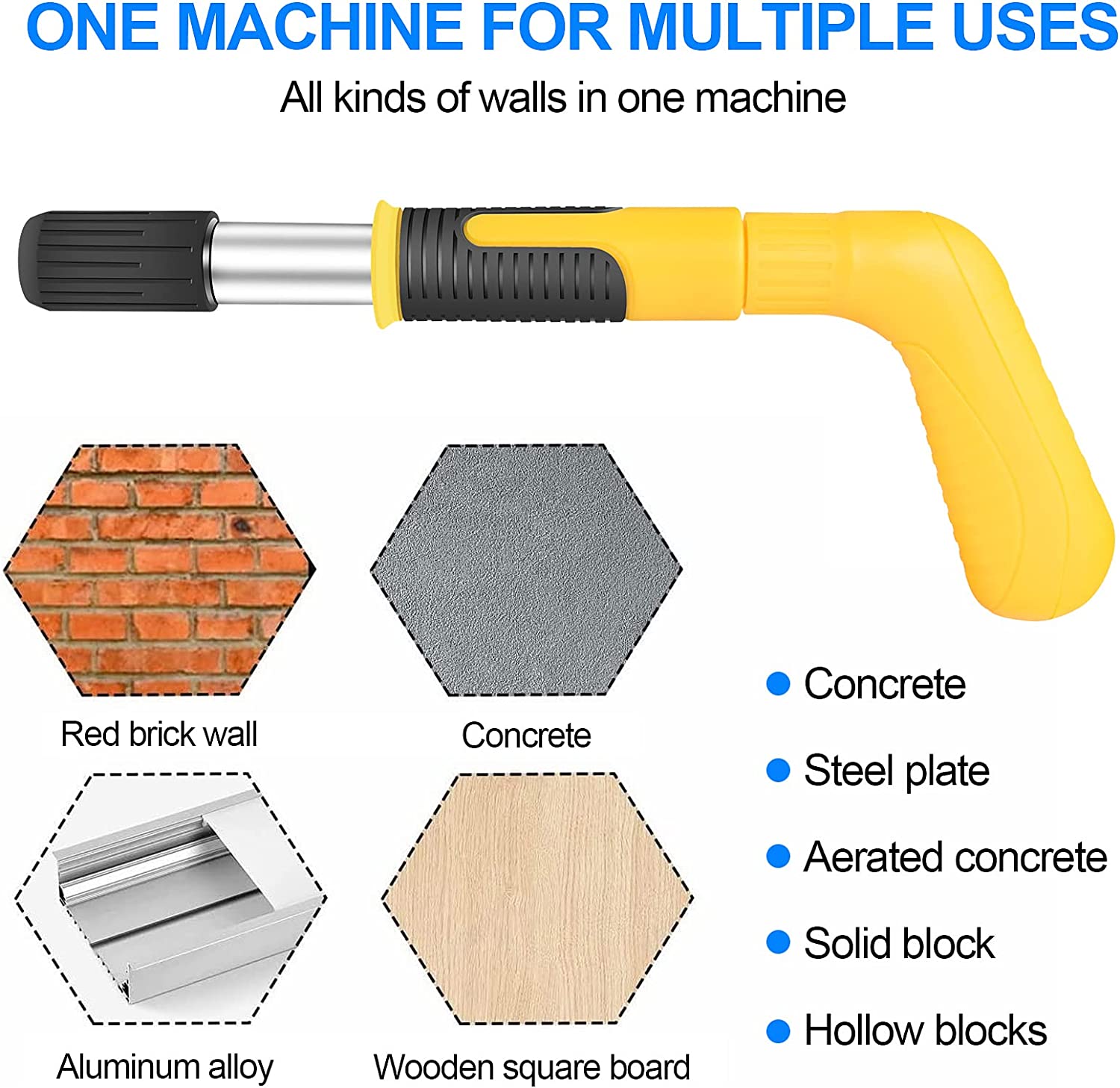 Yellow mini ceiling nail gun