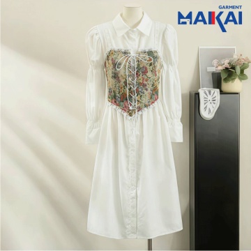 Retro French Fashion Two-Piece Dress Ensemble