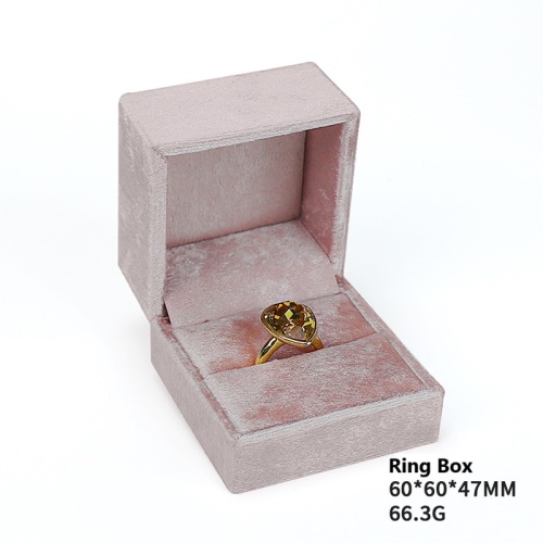 High-End-Velvet-Schmuckschatulle Gold mit Logo