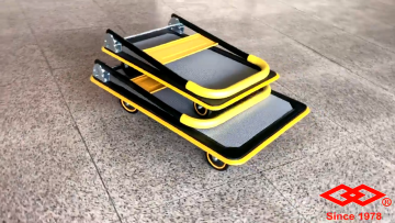 150KG steel platform trolley anti-slip steel hand trolley