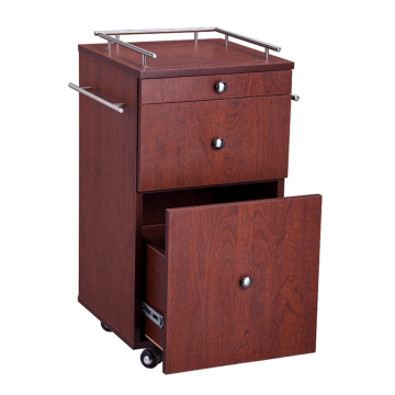 Wooden tool storage cabinet for salon