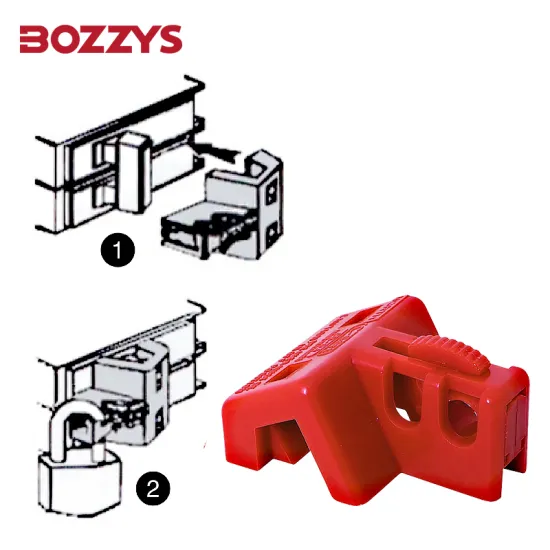 Industrial Lockout-Tagout Double-Pole Circuit Breaker Lockout for Larger Breakers