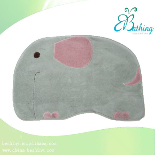 250GSM CORAL FLEECE WITH EMBROIDERY ELEPHANT BATH MAT