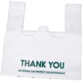 Thank You Smiley Printing Custom Marketing Plastic Handle Vest Bags