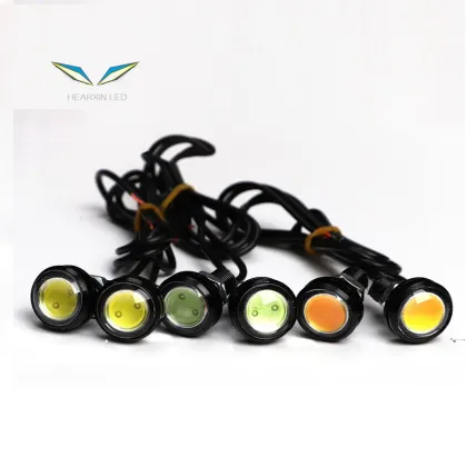 23/18 MM Car Eagle Eye DRL LED Daytime Running Lights 12V Backup Reversing Parking Signal Lamps