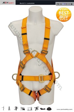Height area protection Aloft work safety harness with tool bag