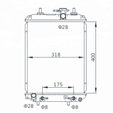 DAIHATSU SIRION Auto Radiator OEM 16400-B1010 16400-B1011 16400-B1020 16400-B1070 '04-