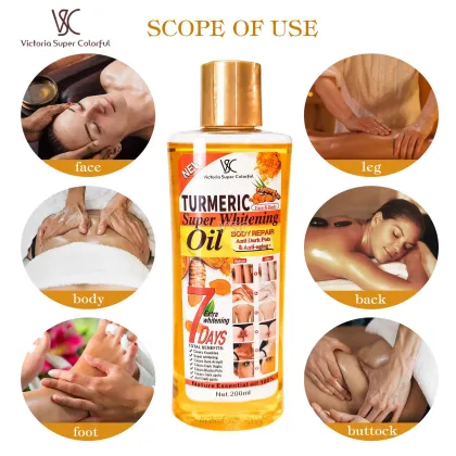Turmeric Oil Face and Body Lightening Moisturizer - Nourishing and Soothing Essential Oil