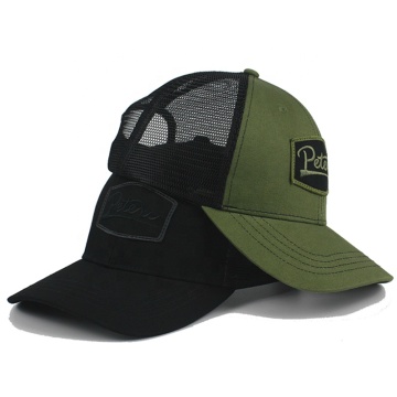 Benutzerdefinierte Trucker -Hüte mit Stickerei -Patch - High Polyester- und Baumwollmischkappen