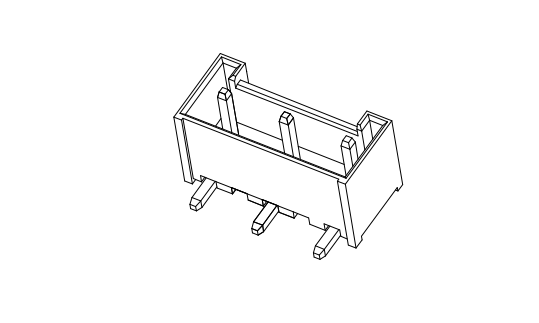 VH3.96mm rechtwinkel Voller Wand Typ 1e leer