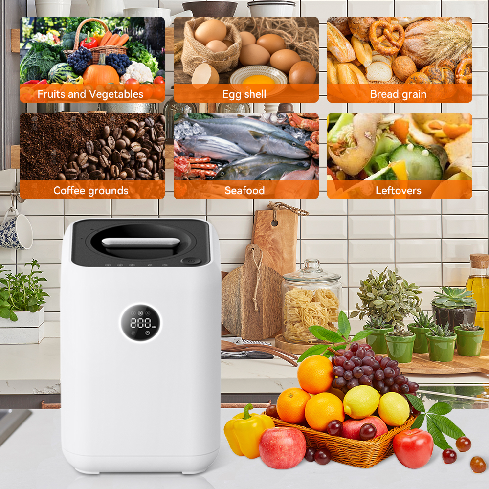 Stainless Steel Food Waste Composter For Non-smell Organic Recycling ...