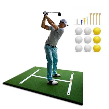 Ayuda para la práctica del tee de líneas de alineación de tapete para golpear golf