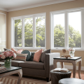 Custom large aluminum fixed tempered laminated glass window