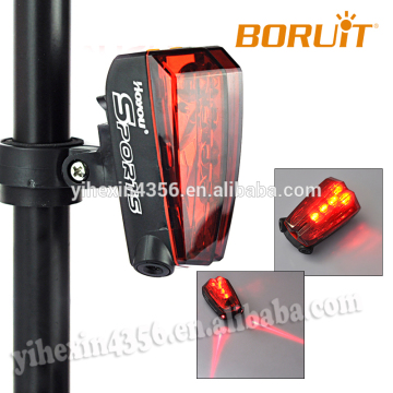 Shockproof Laser Beam LED Tail Light for Bicycle