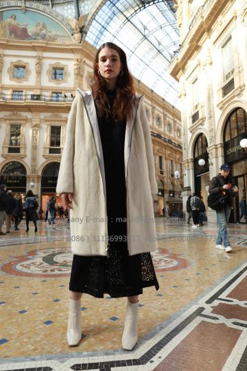 Lady Reversible Parka Mink Fur Coat