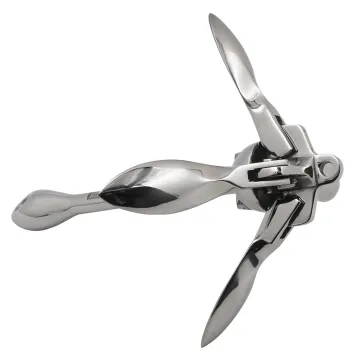 High Polished AISI316 Stainless Steel Grapnel Folding Anchor - Hot Selling Marine Boat Hardware