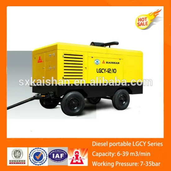 LGCY-12/10 Diesel driven portable screw air compressor,belt driven air compressor