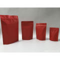 Matte Red Stand Up Ziplock Pouch Всички размери