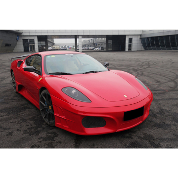 Faldas laterales de vidrio de fibra de Carbonado Assi para Ferrari F430