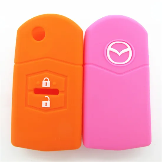 Silicone car key cover for Mazda 3