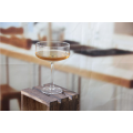 transparent champagne coupe glass set