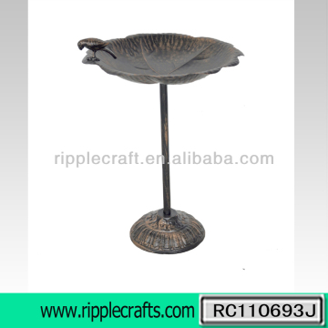 2013 New Style Verdigris Leaf Antique Garden Bird Bath