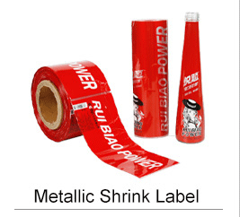 Metallic shrink label