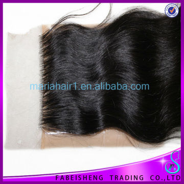 Virgin Brazilian Custom made Top closure Silk base closure