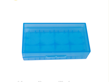 blue color 2pcs li-ion battery case