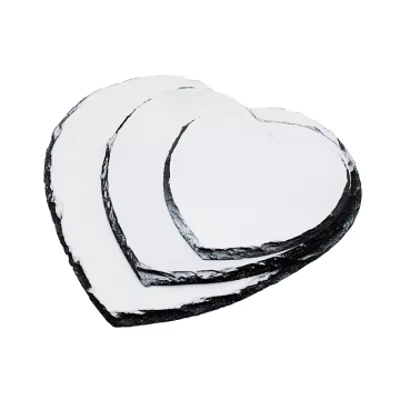 Sublimation Glossy Stone Heart Shape Photo Frame for Thermal Transfer Print
