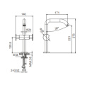 Elite Double Lever Basin Mixer Tall