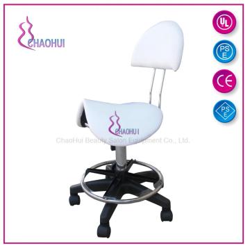 Adjustable saddle rolling master stool