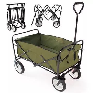 Camping Foldable Collapsible Metal Utility Wagon