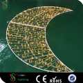 Moon Shape Street Christmas Decoration Led Motif Light