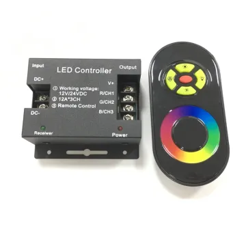 Wireless RF Touch Dimming Controller for 30A DC12V/24V and RGB Lighting