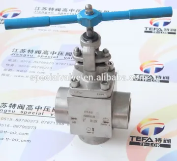 stainless steel female tee needle Valve