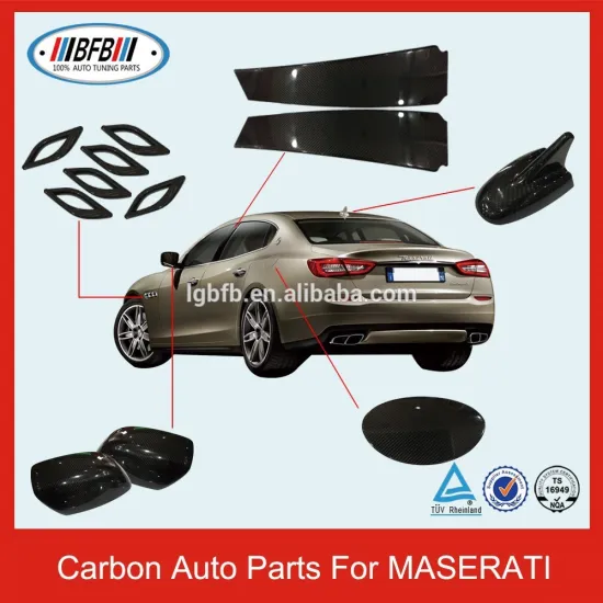 CARBON AUTO ACCESSORIES FOR MASERATI QUATTROPORTE MIRROR&GAS COVERS
