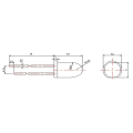 5mm 940nm IR LED 5-Degree Clear Lens 0.2W