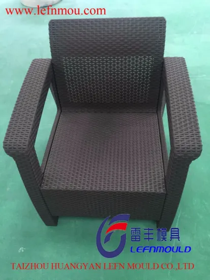 Modern design plastic rattan sofa chair injection mould