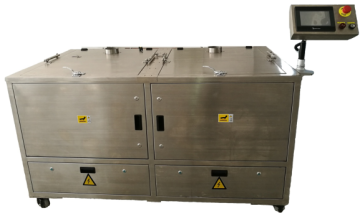 ZENS C600 double tank fixture ultrasonic cleaning machine for electronic PCB assembly