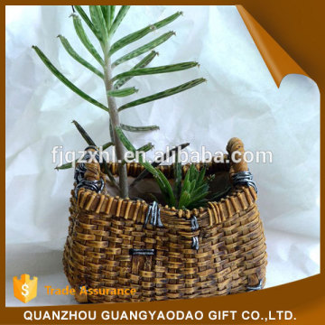 Event & Party Supplies handmade resin arts bamboo basket garden decoration