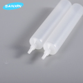 tubo de boquilla de aguja larga con tapa de pie de pie crema para los ojos tubo de plástico
