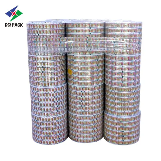 DQ PACK Low Cost Laminated Metalized Food Snack Biscuit Other Packaging Material Roll Film