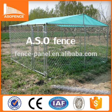 China Factory Produce Galvanised Outdoor Chain Link Dog Kennel 10x10x6