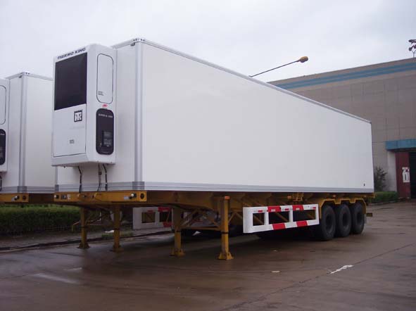 3 axles trailer refrigerated vehicle