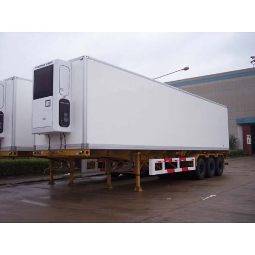3 ejes remolque vehículo refrigerado