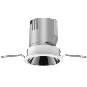 Infälld formgjuten aluminium Led Round Hotel Downlight